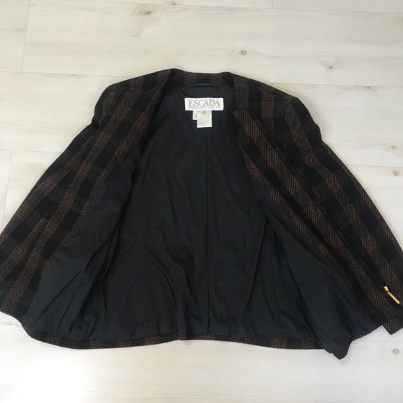 ESCADA Zippered Jacket Vtg, Size 40 (10-12)Germany - Picture 6 of 8